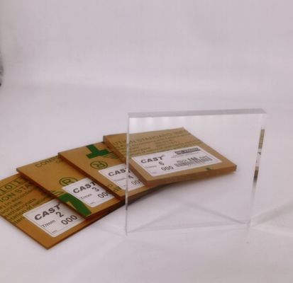 High Gloss 6ft X 10ft Glass Look Cast Acrylic Sheets For Furniture Manufacturing